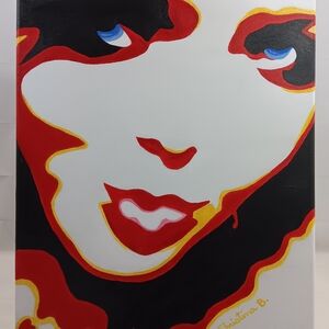 Hand Painted 16 X 20 Acrylic On Canvas Unframed Signed Painting *